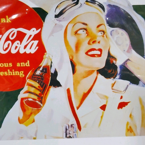 Vintage 1997 Coca Cola Collectible Tin Sign Soda Advertising Retro Decor Collect - Picture 4 of 11